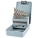 Trintion 19tlg Spiralbohrer Set Cobalt Bohrer Set Metall für Edelstahl und Hard...
