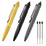 3 Stück Tactical Pen mit 3 Tinten Nachfüllpackungen,Taktischer Kugelschreiber...