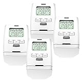 4 Stück Premium Elektronischer Heizungsthermostat HT 2000 - Thermostat Heizung...