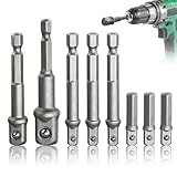 8 Stück Stecknuss Adapter Set Steckschlüssel Adapter 1/2' 1/4' 3/8' 1/4 Zoll...