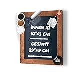ELAFI® Magnetische Kreidetafel braun 39x49cm |Schreibtafel zum Aufhängen...