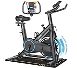 Heimtrainer Fahrrad, SLUNSE Leises Hometrainer Ergometer mit APP Verbessertem...