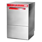 Romux® Gewerbespülmachine 50x50 cm mit Reiniger, Klarspüler und Laugenpumpen...