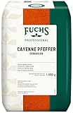 Fuchs Professional - Cayenne Pfeffer gemahlen | Scharfes Gewürz für Chili con...