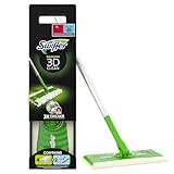 Swiffer Bodenwischer 3D Clean Starterkit, 1 Stab + 4 Trockene Bodentücher + 2...