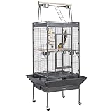 Yaheetech Vogelvoliere Vogelkäfig Vogelbauer Vogelhaus Außenmaße 81 x 76 x...