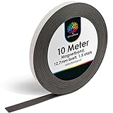 OfficeTree ® Magnetband Selbstklebend - 10 m - Extra Starke Haftkraft -...