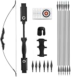 Recurve Bogen und Pfeile Set Bogenschießen Takedown Bogen Jagd 30/40lbs...