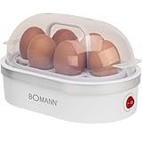 Bomann® Eierkocher 6 Eier | mit akkustischem Signal (Summer) | inkl. Messbecher...