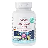 Beta Carotin 15 mg - 120 Softgels - 2,5 mg Retinoläquivalent (RAE) / 5000 I.E....