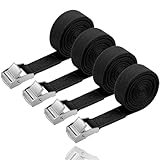 5X Spanngurt 250 cm - Zurrgurt 150 kg Spanngurte Befestigungsriemen mit...
