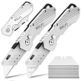 CCLIFE 2 Stück Faltbares Teppichmesser, Klappbares Universalmesser Portabel...