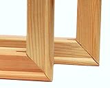 2 Stück DIY Keilrahmen als Bausatz Keilrahmenleisten im Set ohne Leinwand...