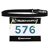 VeloChampion Triathlon Laufgürtel Startnummernhalter. Einstellbar. 2 Größen...