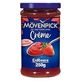 Mövenpick Gourmet-Crème Erdbeere, Premium Fruchtaufstrich ohne Stücke und...