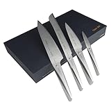 Chroma Type 301 4-teiliges Küchenmesser Set, Kochmesser, Brotmesser,...