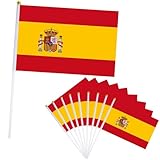 10er Spanien Flagge Klein Spanien Fahne 21x14cm,Oly Flagge Spanien Handflagge...