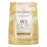 CALLEBAUT Receipe No. W2 - Kuvertüre Callets, Weiße Schokolade, 28% Kakao,...