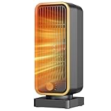 Heizlüfter Klein Energiesparend - 900W Leiser Elektrischer PTC Keramik, 3-Gang...