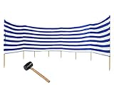 Ferocity Windschutz 10m lang Sichtschutz für Strand Garten See Meer Wind Schutz...