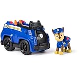 PAW PATROL Chase-Figur mit Polizei-Fahrzeug, stabiles Basis-Fahrzeug (2025),...