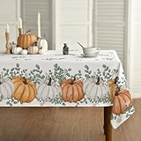 Horaldaily Herbst Tischwäsche 140x110 cm Rechteckig, Erntedankfest Herbsternte...