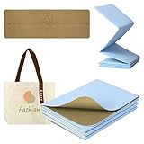 Enssy Reise-Yogamatte, faltbar, klein, 173 x 61 cm, 0,4 cm, mit Tragetasche,...