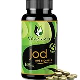 Vitagrazia® Bio Kelp - Natürliches Jod aus Bio Kelp Braunalgen - 300 Jod...