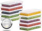 uandu Gefrierbox Set, Frischhaltedosen mit Deckel, Tiefkühldosen 10er Set,...