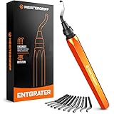 MEISTERGRIFF® Entgrater [inkl. 11 Klingen] für Kunststoff (auch 3D Druck),...