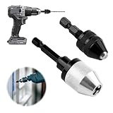 Schnell Bohrfutter,2 Stück Bohrfutter Adapter, Sechskantschaft...