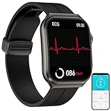 Newgen Medicals Smartwatch: Smarte Fitness-Uhr mit EKG-, Blutdruck- und...