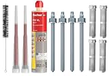 Schwerlastbefestigung SET M8x110mm VERZINKTER STAHL 5.8 FISCHER Montagemörtel...