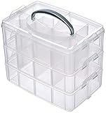 Rayher Sortierbox Aufbewahrung mit Griff,Transparent, groß, ‎23.1 x 18.5 x...