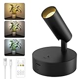 Kabellose Spotlight Aufladbar Wandstrahler Innen mit 3000mAh Akku, 3 Farben...