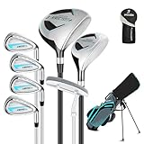 XDriveMax Komplettes Damen Golfschläger Set,8 Teilige Golf Set...
