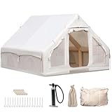 Aufblasbares Campingzelt mit Pumpe, Glamping Aufblasbares Zelt für Camping, 4...
