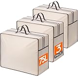 Lifewit 75L Aufbewahrungstasche mit Verstärkten Griffen, 3 Stück Kleidung,...