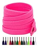 Puzeam 2 Paar Flache Schnürsenkel für Sneaker, (8 mm Breite) Ersatz...