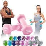 Miweba Sports Neopren Hantelset NKH100 | 𝐏𝐫𝐨𝐟𝐢 Hantel - Hexagon...