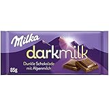 Milka Dark Milk – Dunkle Alpenmilch-Schokolade mit intensivem Kakao-Geschmack...