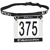 VeloChampion Triathlon Laufgürtel Startnummernhalter. Einstellbar. 2 Größen...