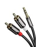 UGREEN Klinke auf Cinch Kabel 3,5mm Klinke Chinch Stereo Audio Kabel für TV,...