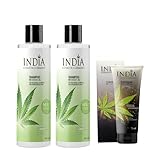 Shampoo Doppelpack mit Hanfsamen Vital-Öl. Premiumqualität mit 2x 400ml XXL...