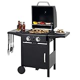 tepro Gasgrill Mayfield 2 mit 2 Edelstahlbrennern, verchromten Grillrosten...