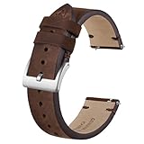 BISONSTRAP Distressed Leder Uhrenarmband, Uhren Armband für Herren,...
