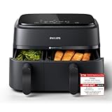 Philips Airfryer Dual Basket 3000 Series, 9L, 2 Körbe, 2 Gerichte gleichzeitig...