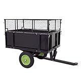 TRUTZHOLM Anhänger Rasentraktor 300 kg kippbar Aufsitzmäher Hänger Traktor...