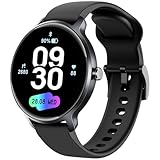 Smartwatch Herren Damen Rund, 1.27' AMOLED Smart Watch mit Telefonfunktion,...
