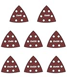Bixury Deltaschleifer Schleifpapier Dreieckschleifer,120 Stück Klett 6 Löche...